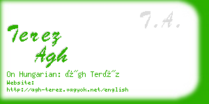 terez agh business card